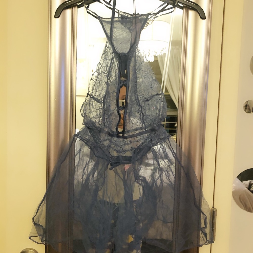 Victoria Secrets mesh and lace baby doll (NEW)